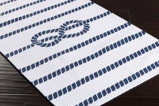 Surya Cape Cod CCD-1018 Navy Machine Loomed Area Rug Corner Shot