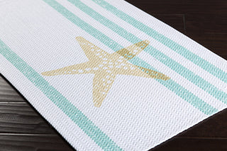 Surya Cape Cod CCD-1021 Mint Machine Loomed Area Rug Corner Shot