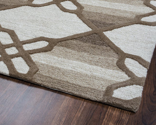 Rizzy Caterine CE9721 Khaki Area Rug Corner Shot