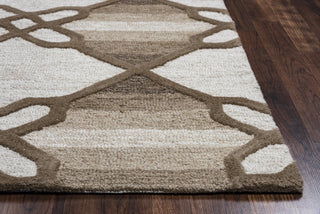 Rizzy Caterine CE9721 Khaki Area Rug Edge Shot