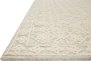 Loloi Cecelia CEC-01 Mist / Ivory Area Rug Corner Image