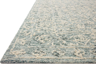 Loloi Cecelia CEC-01 Ocean / Ivory Area Rug Corner Image