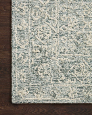 Loloi Cecelia CEC-01 Ocean / Ivory Area Rug Corner Image