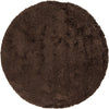 Chandra Celecot CEL-4703 Dark Brown Area Rug Round