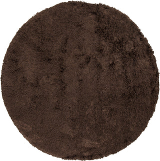 Chandra Celecot CEL-4703 Dark Brown Area Rug Round