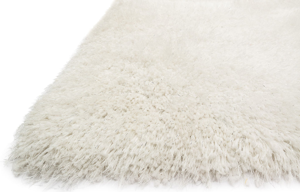 Loloi Celeste Shag CV-01 Ivory Area Rug Round Image Feature