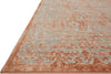 Loloi Century CQ-09 Terracotta/Sand Area Rug Detail Shot