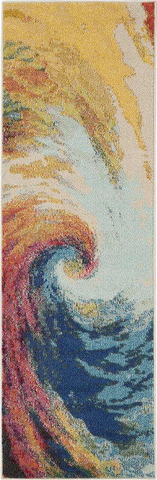 Nourison Celestial CES07 Wave Area Rug Runner