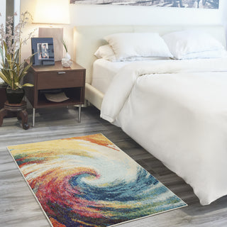 Nourison Celestial CES07 Wave Area Rug Room Scene 5