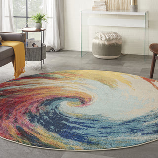 Nourison Celestial CES07 Wave Area Rug