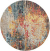 Nourison Celestial CES15 Multicolor Area Rug Round