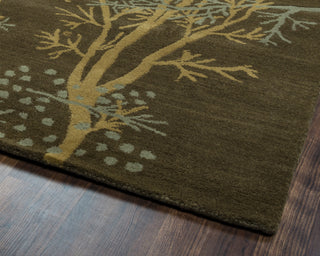 Rizzy Craft CF0812 Brown Area Rug Corner Shot