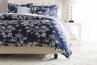 Surya The Crane CFB-2000 Blue Bedding by Florence Broadhurst 