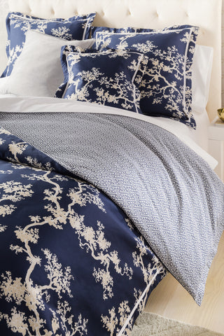 Surya The Crane CFB-2000 Blue Bedding by Florence Broadhurst 