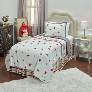 Rizzy BT1489 Punk Rock Animal Stars White Bedding Lifestyle Image