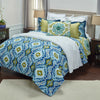 Rizzy BT1608 Seaglass Blue Bedding Lifestyle Image