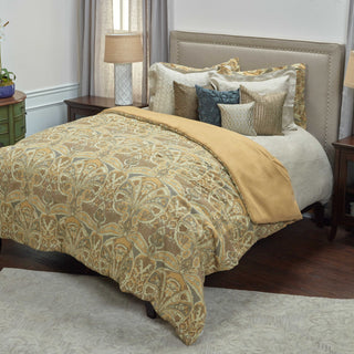 Rizzy BT1807 Rosmond Heights Gold Bedding Lifestyle Image