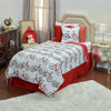 Rizzy BT1982 Bicycle Bed Red White Bedding Lifestyle Image