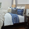 Rizzy BT3002 Kalaloo Indigo Natural Bedding Lifestyle Image