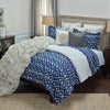 Rizzy BT3002 Kalaloo Indigo Natural Bedding Lifestyle Image