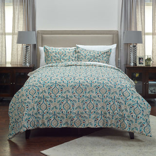 Rizzy BT3183 D'Vine Green Bedding Lifestyle Image