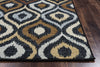 Rizzy Carrington CG4801 Black Area Rug Edge Shot