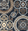 Rizzy Carrington CG4803 Black Area Rug Detail Shot