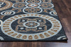 Rizzy Carrington CG4803 Black Area Rug Edge Shot