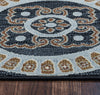 Rizzy Carrington CG4803 Black Area Rug Close Shot