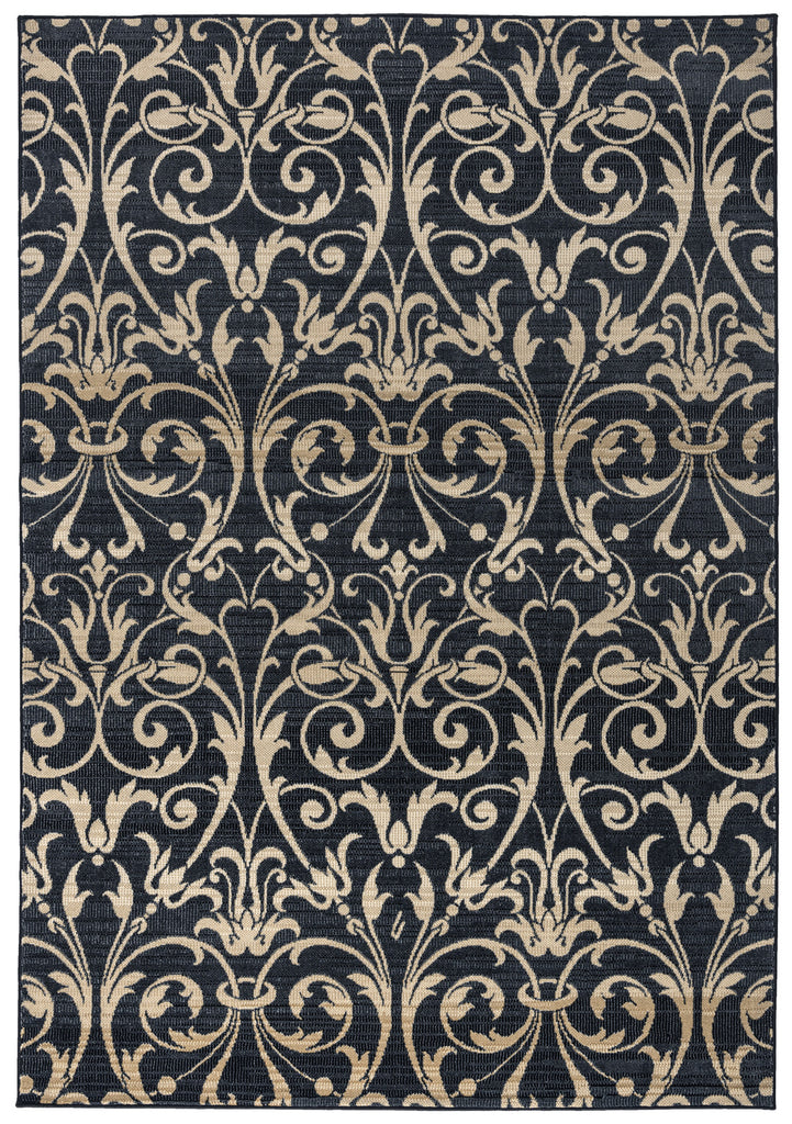 Rizzy Carrington CG4828 Black Area Rug