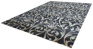 Rizzy Carrington CG4828 Black Area Rug Angle Shot