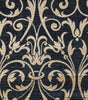 Rizzy Carrington CG4828 Black Area Rug Detail Shot
