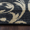 Rizzy Carrington CG4828 Black Area Rug Close Shot