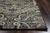 Rizzy Carrington CG4829 Black Area Rug Edge Shot