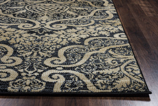 Rizzy Carrington CG4829 Black Area Rug Edge Shot