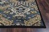 Rizzy Carrington CG4834 Blue/Tan Area Rug Edge Shot