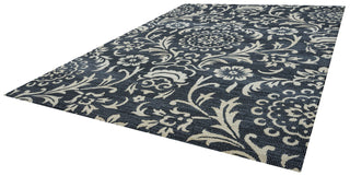 Rizzy Carrington CG4840 Black Area Rug Angle Shot