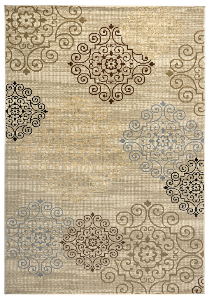 Rizzy Carrington CG4847 Ivory/Khaki Area Rug