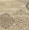 Rizzy Carrington CG4847 Ivory/Khaki Area Rug Detail Shot