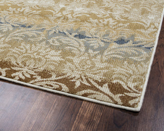 Rizzy Carrington CG4848 Ivory/Khaki Area Rug Corner Shot