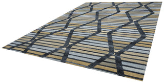 Rizzy Carrington CG4850 Black Area Rug Angle Shot