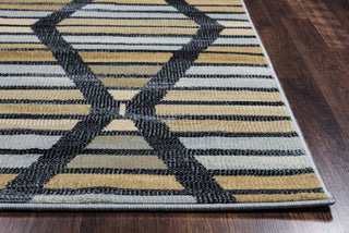 Rizzy Carrington CG4850 Black Area Rug Edge Shot