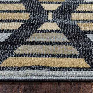 Rizzy Carrington CG4850 Black Area Rug Close Shot