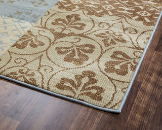 Rizzy Carrington CG4852 Ivory/Camel Area Rug Corner Shot