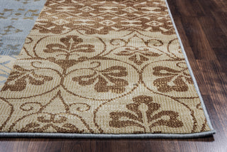 Rizzy Carrington CG4852 Ivory/Camel Area Rug Edge Shot