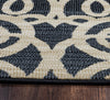 Rizzy Carrington CG4853 Black Area Rug Close Shot