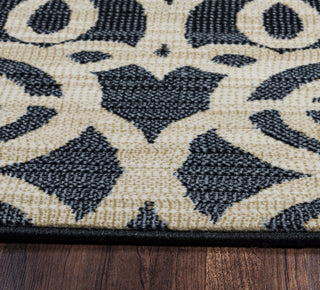 Rizzy Carrington CG4853 Black Area Rug Close Shot