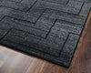 Rizzy Carrington CG5514 Black Area Rug Corner Shot