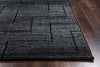 Rizzy Carrington CG5514 Black Area Rug Edge Shot