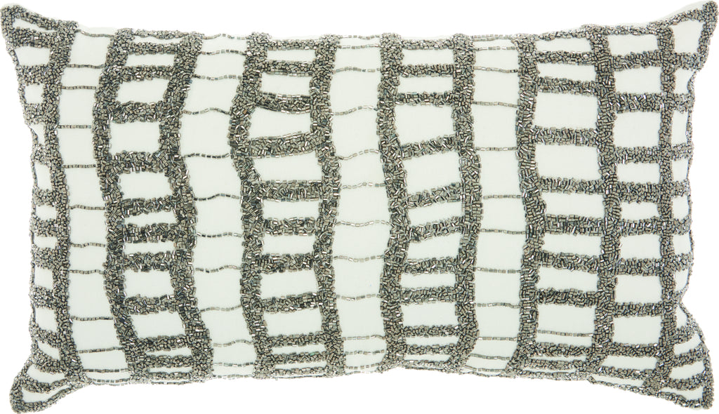 Nourison CG Beaded Ladders Pewter by Mina Victory main image